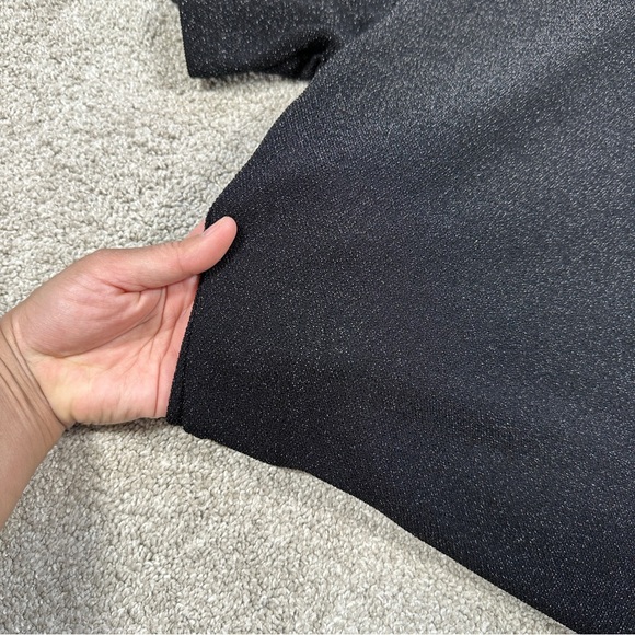 SOLD | Dressed in Lala Casual Luxe Midi Dress in Black Disco Sparkle Boxy S - Picture 12 of 16